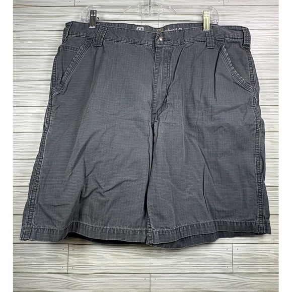 Carhartt Men's Rugged‎ Flex Related Fit Canvas Work Shorts Sz 40 Gray Cotton - Picture 1 of 8